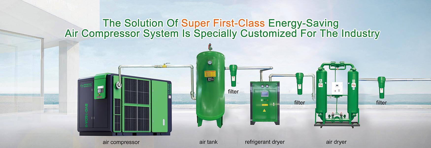 Dryer and filter equipment